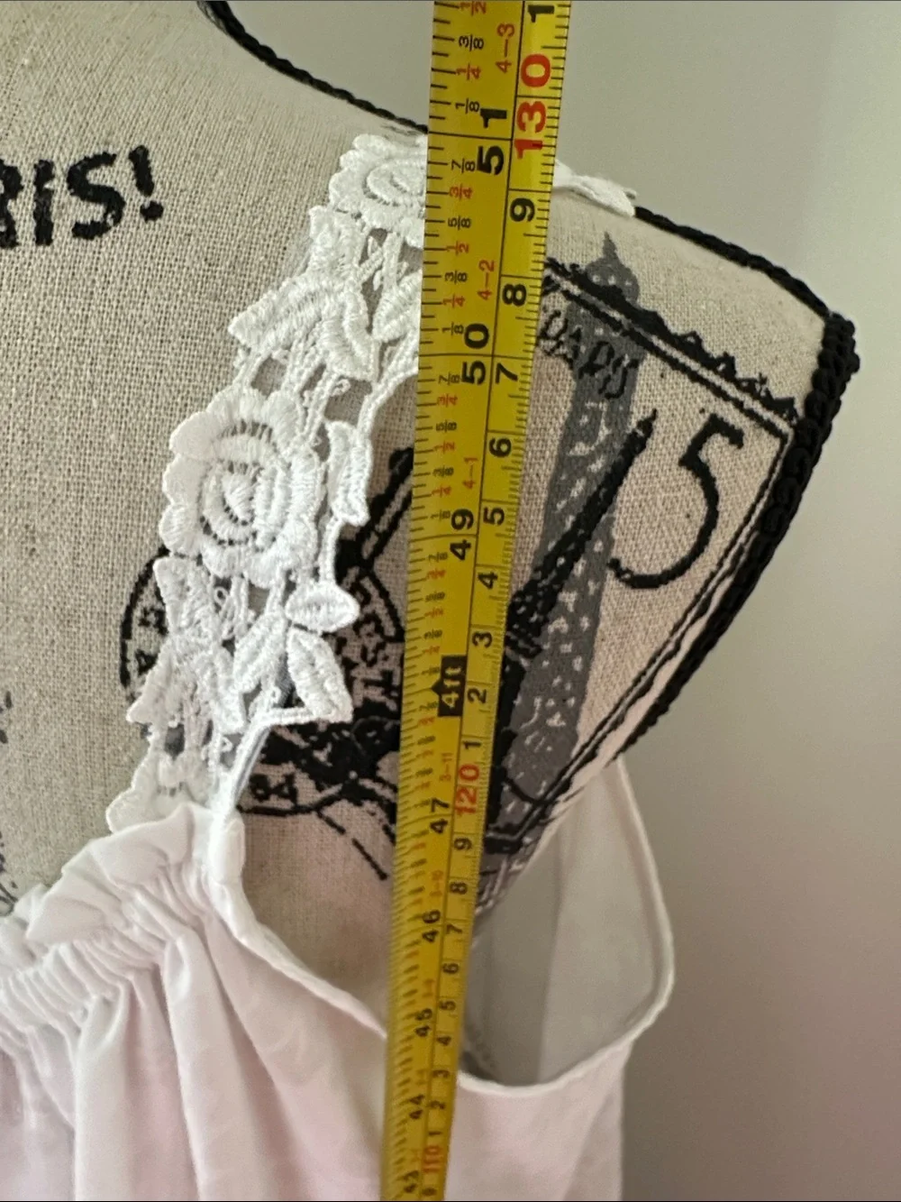 Eileen West Large White Floral Lace-Trim Maxi Skirt - Picture 7 of 7
